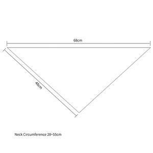 באיכות גבוהה בד כותנה עם שכבה כפולה עם ילד/ילדה וכלב רך בנדנה עם הדפסת יום הולדת מתוקה באביב - Product Image 6