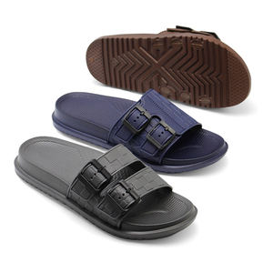 VEILISR, sandalias <span class=keywords><strong>de</strong></span> verano Unisex <span class=keywords><strong>originales</strong></span> <span class=keywords><strong>de</strong></span> alta calidad con doble hebilla ajustable al por mayor, zapatillas deslizantes personalizadas con logotipo <span class=keywords><strong>de</strong></span> diseñador EVA - Product Image 4