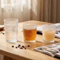 Mug en verre rétro européen à motif tournesol, bord doré, résistant à la chaleur, anti-fuite, sans BPA, pour le petit-déjeuner