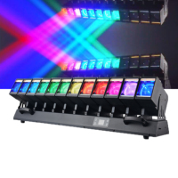 Chauet Same 12X60W Schwenkbarer Beam mit Zusatzfunktion 53CH 179CH Python LED Moving Head Zoom Wash Single Wobble Pro Bühnenbeleuchtung
