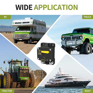 Disyuntor de reinicio Manual eléctrico de 12V CC, disyuntor de coche resistente al agua, interruptor de encendido y apagado M8 de 100 amperios, protector 100A - Product Image 6