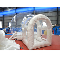 Enfants Drôle Blanc Gonflable Cristal Igloo Dôme Bulle Tente Transparent De Qualité Commerciale PVC Gonflable Bulle Ballons Maison