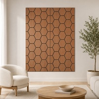 Panneau mural décoratif en MDF absorbant le son pour la maison, l'hôtel et l'hôpital, traitement acoustique intérieur moderne