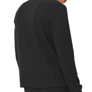 Servicio OEM, Camiseta de Manga Larga para Hombre de Alta Calidad con Botón, 100% Algodón, Transpirable, Cuello Redondo - Product Image 4