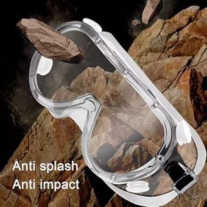 Fabrieksdirecte verkoop Gesloten Volledig Afdekkende Veiligheidsbril 4 Gaten Transparant Spatwaterbescherming Anti-condens Modieus PVC - Product Image 4