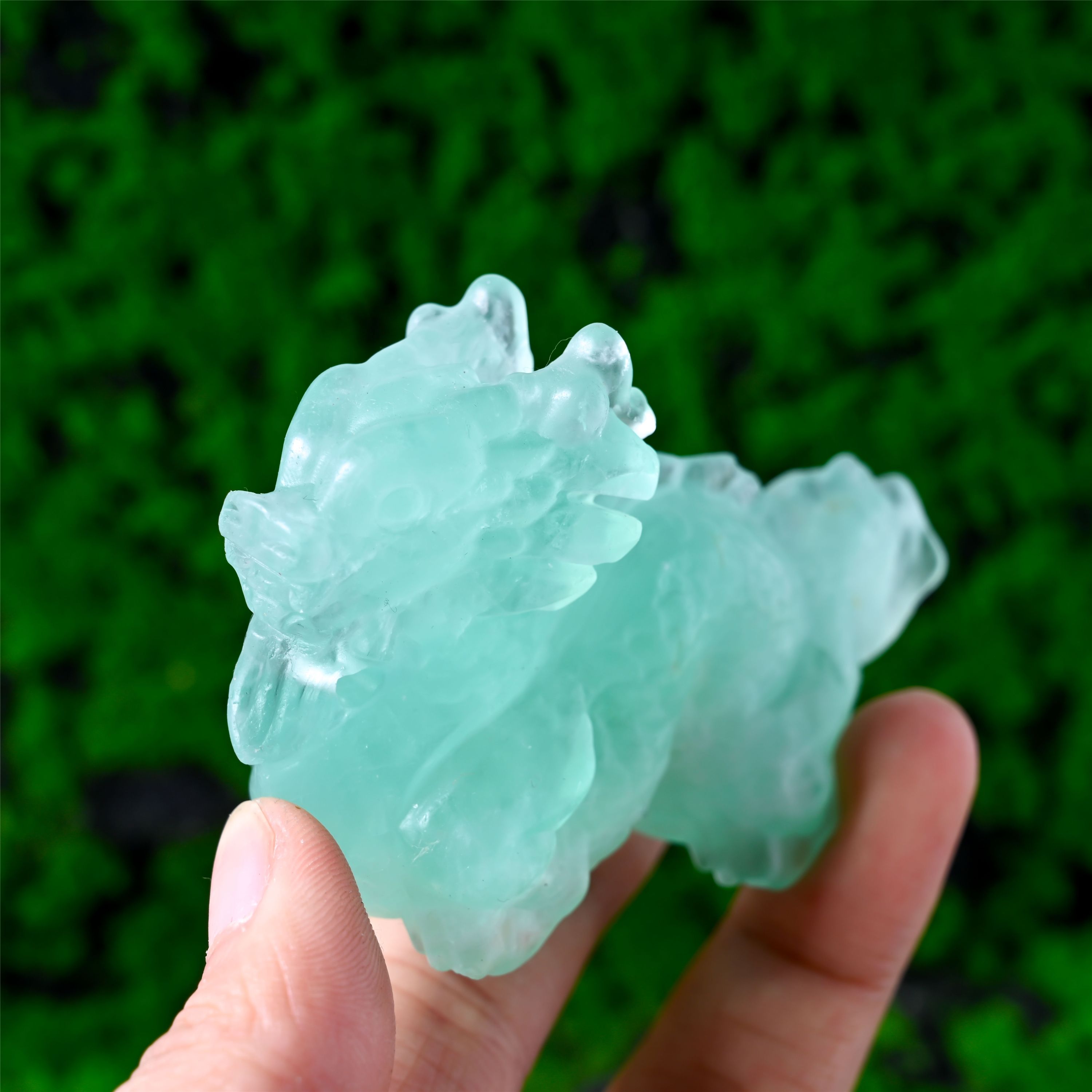 Green Fluorite Chinese Dragon