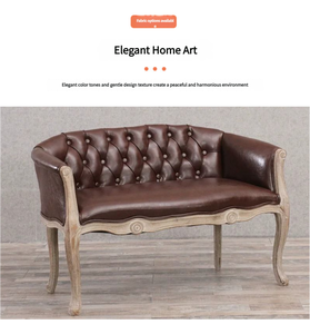 Asiento tapizado <span class=keywords><strong>de</strong></span> tela <span class=keywords><strong>de</strong></span> estilo rural americano caliente 2025, sillón <span class=keywords><strong>de</strong></span> madera para sala <span class=keywords><strong>de</strong></span> estar, uso <span class=keywords><strong>de</strong></span> sillón <span class=keywords><strong>de</strong></span> un solo asiento - Product Image 1
