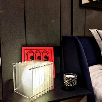 Lampe de chevet créative pour chambre à coucher, style Bauhaus, pour salon, hall d'entrée, maison d'hôtes, cadeau pour amis, en acrylique multicouche, LED blanc chaud, hôtel