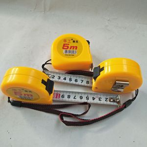 Huagong Saik 5M Steel Tape Measure Automatic Return Push Button Lock Metric Measuring Tape With Lanyard - Product Image 2