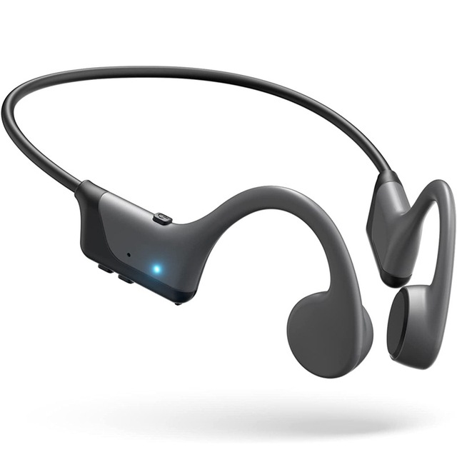 Bone Conduction Ear-Clip Headset IPX5 Waterproof Sports Headphones BT Wireless Earbuds Outdoor with 5-10 Hours Playtime