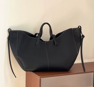 גבוהה-סוף קוריאנית גרסה מכונפת כתף תיק קיבולת גדולה של תיק יד עם תכונה מתקפלת ועמיד שתי רצועות - Product Image 5