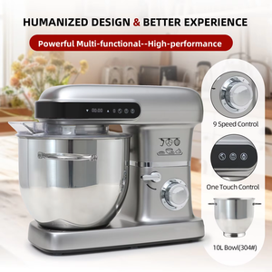 10L Capacité 2200W S/S Bol Numérique One Touch Control <span class=keywords><strong>Cuisine</strong></span> Alimentaire Mélangeur Mélangeur Sur Pied - Product Image 5
