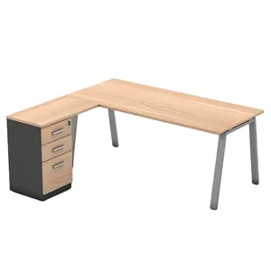 Stile di lusso in legno 160cm * 160cm altezza 75cm a forma di L mobili da ufficio tavolo da ufficio tavolo da lavoro regolabile per l'home Office