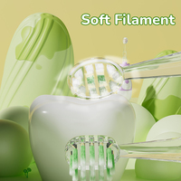 Nouvelle conception, brosse à dents électrique sonique pour enfants en forme d'ours brillant, mini brosse à dents électrique portable pour enfants de 3 ans