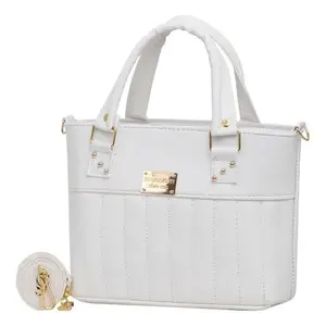 Bolso bandolera blanco Fana Bonita con cierre de cremallera de PU estilo bohemio para uso diario - Product Image 3