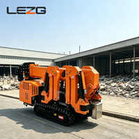 Grue araignée sur chenilles de 1 à 12 tonnes, rotation à 360 degrés, double alimentation diesel-électrique pour installation intérieure