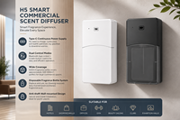 Diffuseur d'arômes mural sans eau H5 commercial 500 ml, machine intelligente de diffusion d'huiles essentielles pour le contrôle domestique