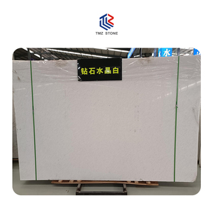 TMZ STONE ODM alta calidad diamante cristal blanco mármol losa con vetas elegantes para espacios comerciales opulentos - Product Image 3