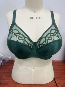 <span class=keywords><strong>Soutien</strong></span>-<span class=keywords><strong>gorge</strong></span> Grande Taille à Couvrance Totale, Bretelles Réglables, Dentelle de Soie Sexy, Motif Uni, Armatures, Effet Push-Up Fin, Maille à Pois – Meilleure Vente - Product Image 6