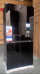 Quality Huazos Household Large Capacity <b>Refrigerator</b> 4 Door Black Glass Appliance Household <b>Refrigerator</b> - Product Image 2