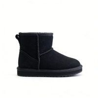 Bottes d'hiver unisexes OEM/ODM, chaudes, classiques, avec logo personnalisé, style plateforme, antidérapantes, courtes, en peluche, chaussures plates en daim