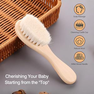 <span class=keywords><strong>Spazzola</strong></span> per <span class=keywords><strong>Capelli</strong></span> per Neonati e Bambini con Logo OEM e ODM, Pettine in <span class=keywords><strong>Legno</strong></span> con Setole di Capra, Ideale per la Cura dei <span class=keywords><strong>Capelli</strong></span> - Product Image 4