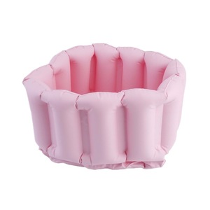 Inflatable PVC Foot <b>Bath</b> 28cm <b>Foldable</b> For Child Pink - Product Image 2