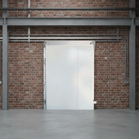 Portes coulissantes isolées électriques avec panneaux sandwich pour entrepôts frigorifiques, porte rapide pour entrepôts frigorifiques