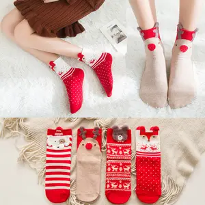 Christmas 3D Lovely Funny Cute Xmas Socks Warm Winter Knitted christmas socks