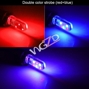 Bóng Đèn Phổ Biến Đèn LED W5W 194 168 T10 12SMD 2835 Đèn Flash Nhấp Nháy Hai Màu Đỏ + Xanh Dương Tự Động Nhấp Nháy Bằng Silicon - Product Image 6
