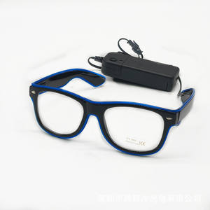 Led Glasses Neon Party Flashing Glasses EL Wire Glowing Gafas Luminous <strong>Bril</strong> Novelty Gift Glow Sunglasses Bright Light Supplies - Product Image 4