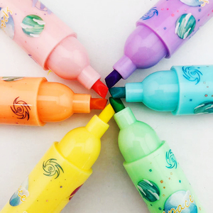 Pennarelli Mini Multicolore Carini all'Ingrosso, Evidenziatori a 6 Colori - Product Image 4