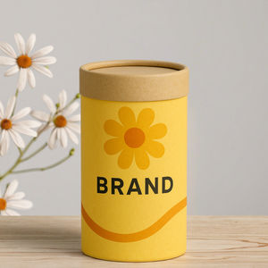 Customized UV Gold Logo goffrato di carta Kraft tubo di imballaggio per il cibo del tè cosmetici-Bio-degradabile mestiere di sparire la stampa - Product Image 3