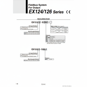 SMC นิวเมติกส์ชิ้นส่วนอุตสาหกรรม EX126D-SMJ1ระบบ Fieldbus - Product Image 1