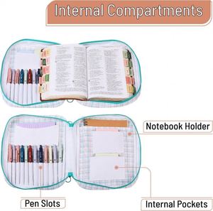 Funda para Biblia Excepcional BSCI para Mujer, Estuche Grande para Biblia o Bolsa para Transportar Libros con Bolsillo con Cremallera, Directo de Fábrica - Product Image 3