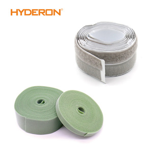 Bridas autoadhesivas Hyderon con gancho y bucle, con respaldo de nailon para paquetes de cables eléctricos - Product Image 2