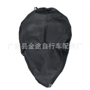 Funda impermeable para sillín de bicicleta, Protector de asiento negro plegable para montar en bicicleta, uso al aire libre, diseño compacto y portátil - Product Image 3