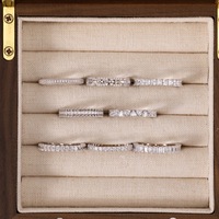 Fijne sieraden klassieke dames trouwring gerhodineerd S925 zilveren accessoire Valentijnscadeau