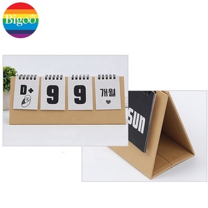 Calendario de cuenta regresiva de mesa de escritorio de papel ecológico de marca OEM promocional impreso personalizado para uso en oficina y hogar - Product Image 5