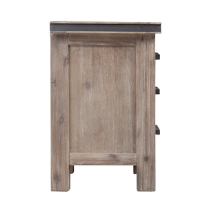 Mesita de noche de madera maciza de pino de la marca ATLAS Best Seller, muebles de dormitorio de diseño personalizado, paquete estándar para uso en apartamentos - Product Image 4