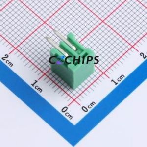 MX2EDGRC-2.54-02P-GN01-Cu-A Plug-in Terminal Block Bent Lead Through Hole,P=2.54mm Board-to-Board / Socket - Closed 1x2P 2.54mm - Product Image 2