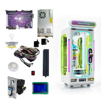 INFINITE*ND Machine à ciseaux à fort rendement, à monnayeur, jeu de coupes de prix, avec éclairage LED élégant et construction en métal et acrylique