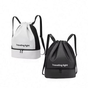 Mochila Deportiva Unisex Personalizada Impermeable de Poliéster con Compartimento para Zapatos para Natación, Fitness y Entrenamiento - Product Image 3