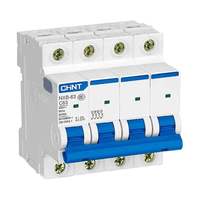 Disjoncteur miniature 1P 2P 10A Chint NXB-63 en plastique sur rail DIN, capacité de coupure 6kA, courbe C, 50/60Hz, 220-240V, isolation 500V