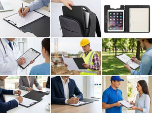 Porte-documents pliable A4 personnalisé avec clip en métal inoxydable, étanche, écologique, en plastique PP multifonctionnel, personnalisable - Product Image 4