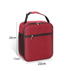 Petite boîte à lunch simple pour l'école, le bureau, les voyages, utilisation quotidienne, sac isotherme imperméable pour pique-nique, sac à lunch thermique avec poignée - Product Image 4