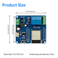 ESP32-C6 panas Wifi BT 1 saluran modul Relay ESP32-C6 papan pengembangan DC5-60V tipe-c 5V catu daya