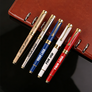 Großhandel Professioneller Kugelschreiber mit Eigenem Logo 1,0mm Werbe-Kugelschreiber Einzigartiges Metall-Design für Geschäftsunterzeichnungen und Geschenke - Product Image 1