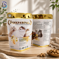 Sachets personnalisés Lebei avec logo pour aliments secs pour chats, sacs d'emballage réutilisables thermoscellés pour aliments pour animaux de compagnie avec fermeture éclair