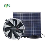 Ventilateur d'extraction mural à énergie solaire avec moteur CC sans balais étanche, garantie 5 ans, pour la ventilation des greniers à pignon
